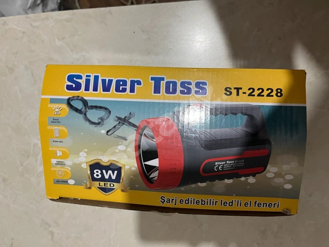 Silver Toss Şarjlı Ledli Sıfır El Feneri Detayları Görselde