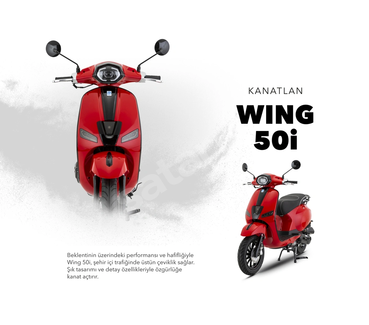 MONDIAL WİNG 50İ - 0 KM - HEMEN TESLİM - RESMİ YETKİLİ BAYİDEN