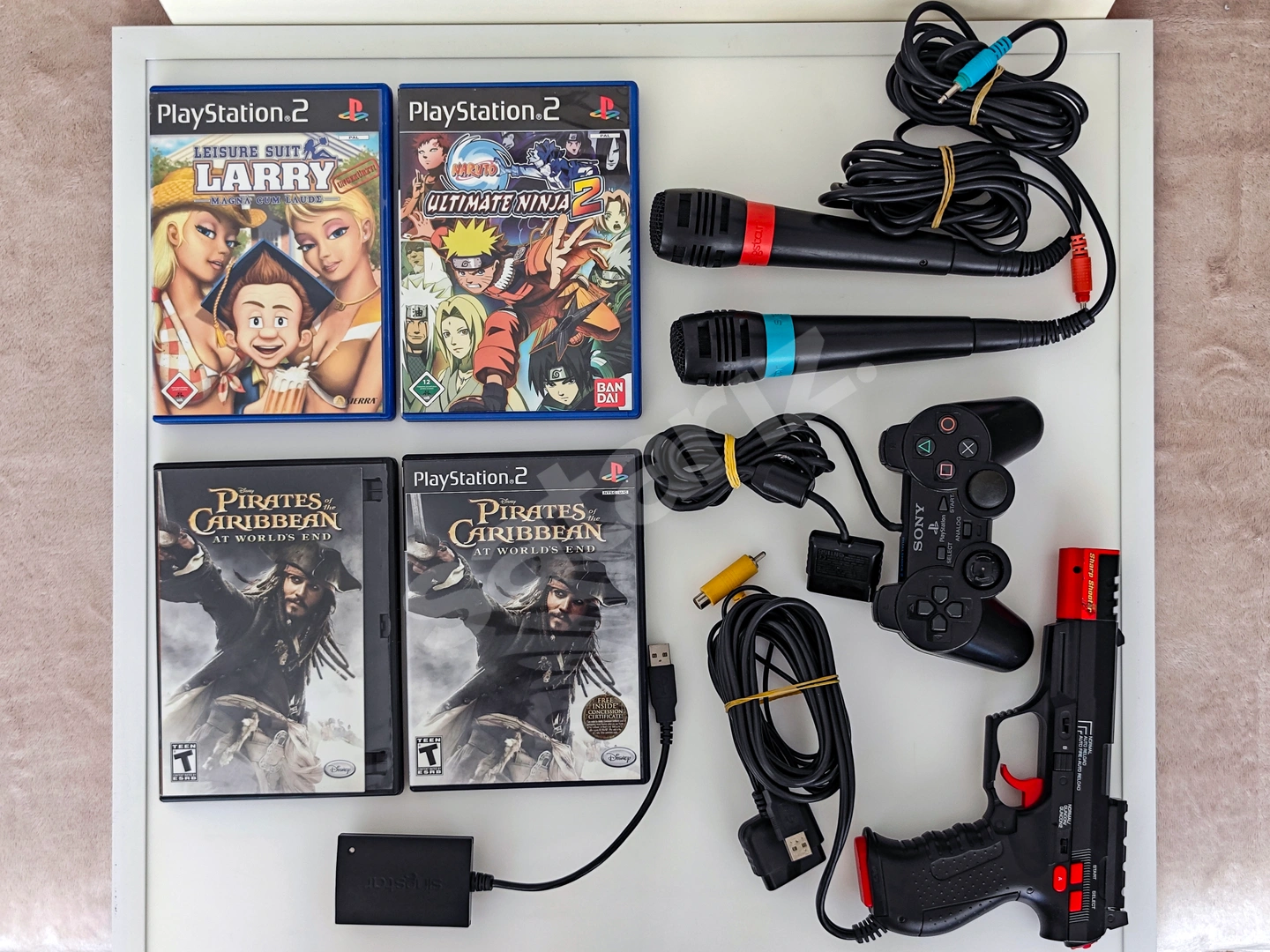 PlayStation 2 / Sharp Shooter 2, 4 adet Oyun ve GamePad