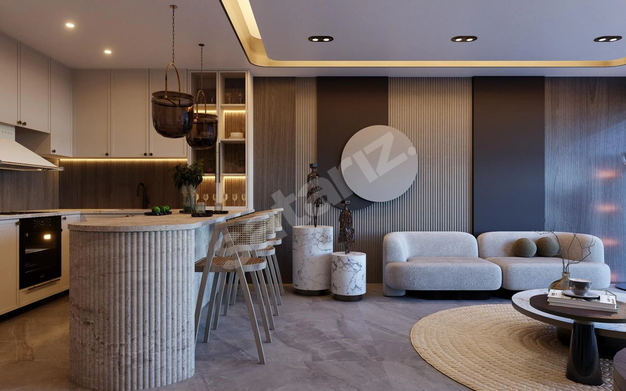Çeşme Ayasaranda 'da Deniz Manzaralı Eşyalı Daire