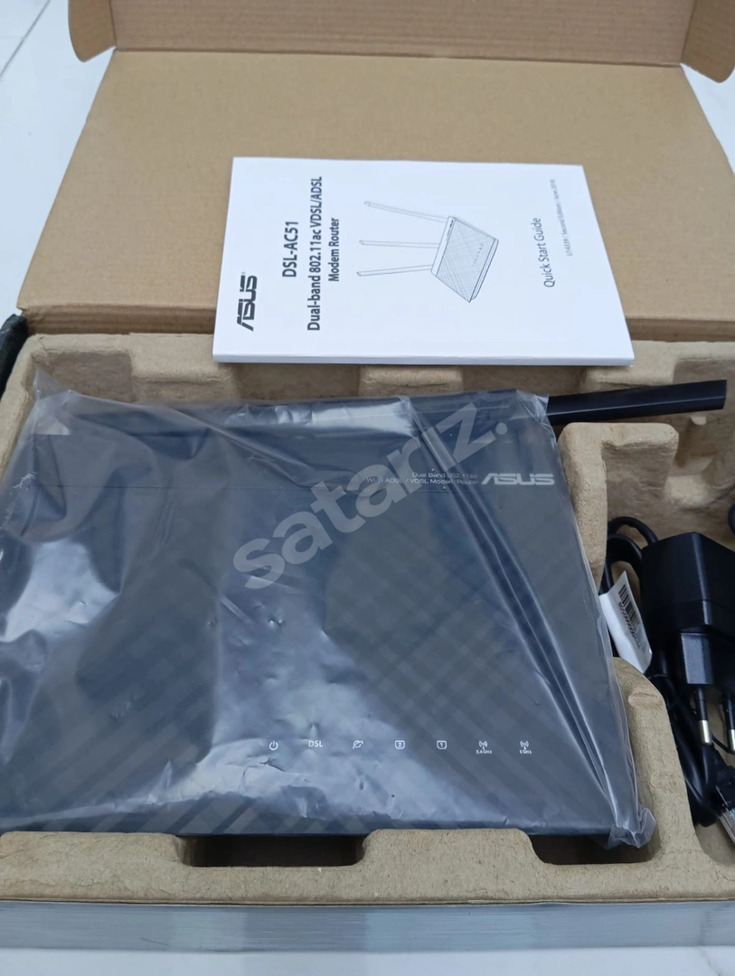 ASUS AC750 DSL-AC51 DUAL BAND ADSL-VDSL-FİBER MODEM ROUTER