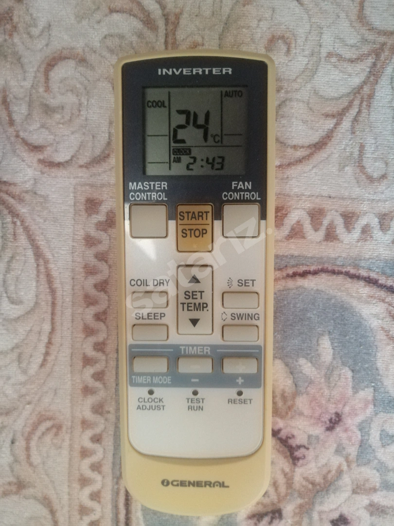 GENERAL INVERTER klima kumandası orjinal. AR-RY3