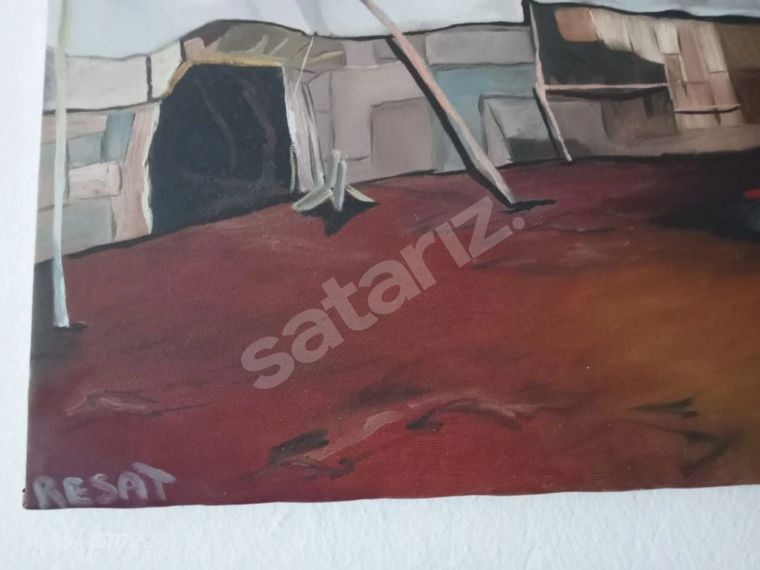 Apokaliptik Yağlıboya Tablo Kanvas
