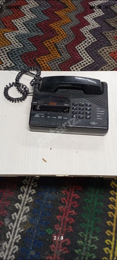 Antika Kasetçalarlı Telefon