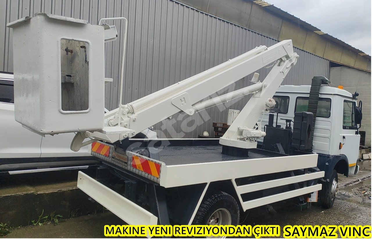 SAYMAZ VINC DEN SATILIK TEDAŞ ELEKTRIKTEN ÇIKMA  15 M SEPETLİ PLATFROM VINC 2010 HIDROMAKSAN HIDROLIK ONOOF HASAS YARIM JOYİSLIK KUMANDA