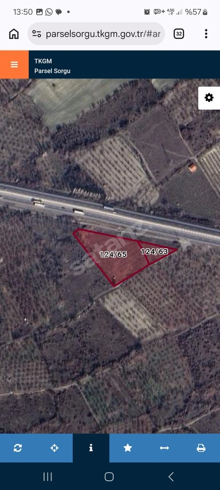 AFYONKARAHİSAR-KONYA KARAYOLU'NA 165 M CEPHELİ SATILIK ARAZİ