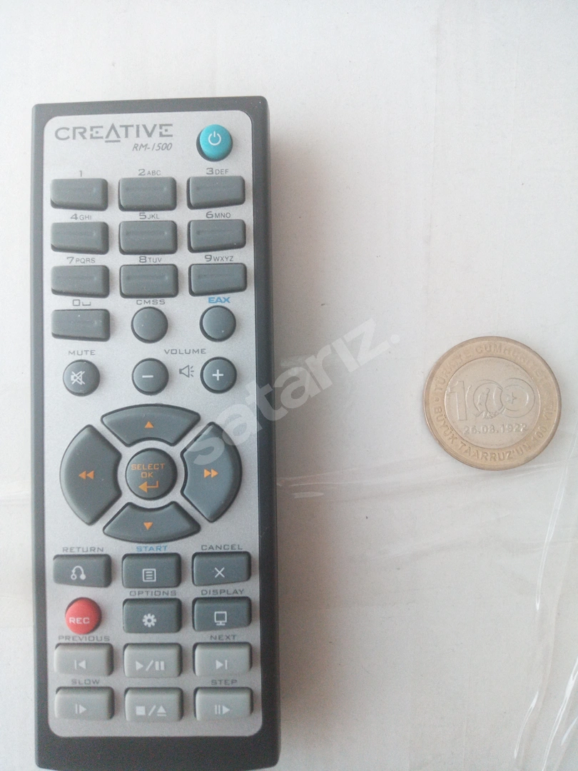 CREATIVE RM-1500 ses sistemi kumandası orjinal sorunsuz..