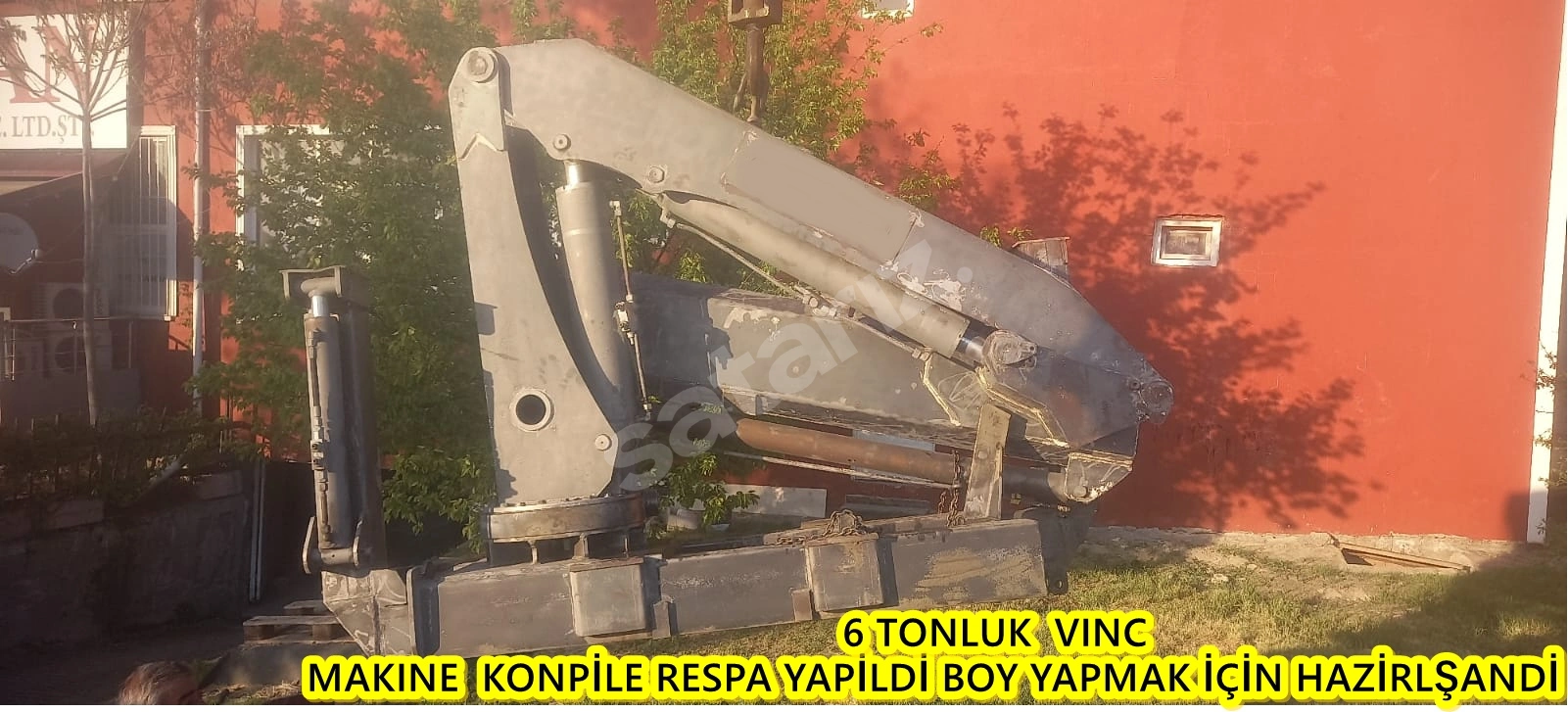 SAYMAZ VINC DEN 6 TONLUK HIYAP VINC 2015 PUMA HIDROLIK TAM YANA KATLANIR 2 HIDROLIK 2 MEKANIK BOM DIKEY 10 METRE