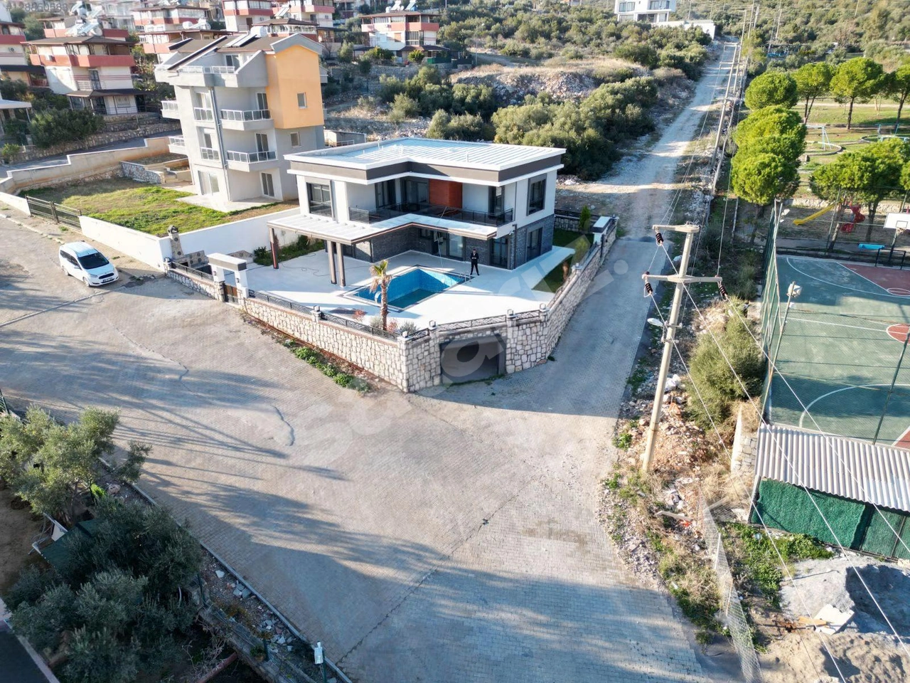 AKBÜKTE DENİZ MANZARALI LÜKS 4+1 MÜSTAKİL VİLLA
