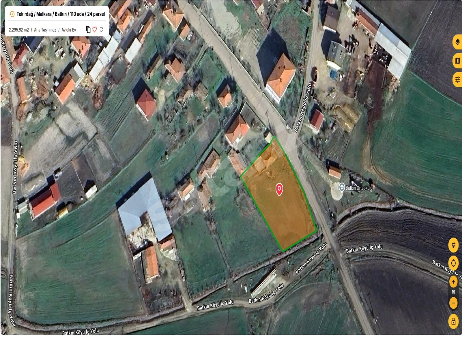 TEKİRDAĞ MALKARA BATKIN KÖYÜNDE SATILIK ARSA VE KÖY EVİ FIRSATI!