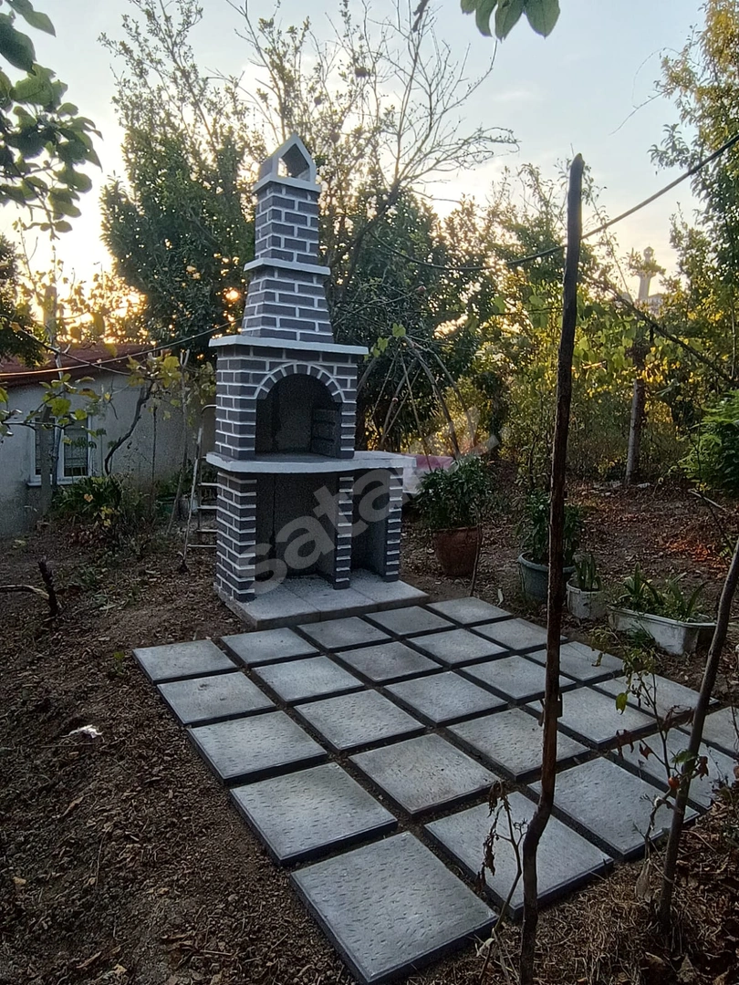 Beton barbekü tek tezgahlı