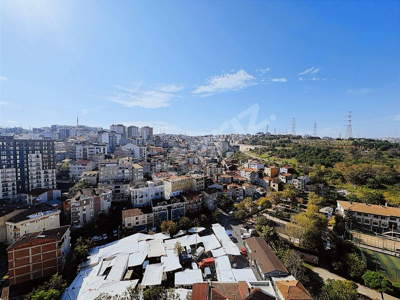 Kağıthane Talatpaşa'da Resim Modern Sitesinde Satılık 1+1 Daire