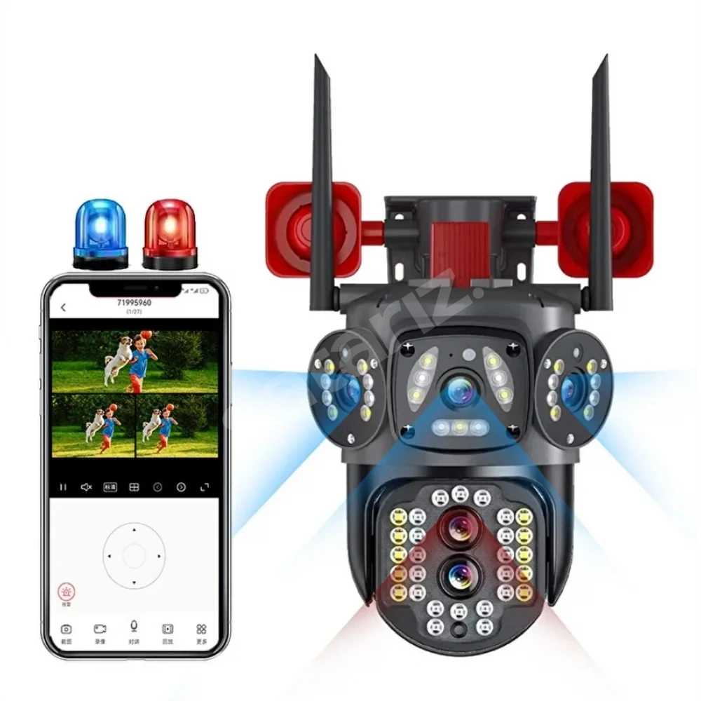 Avenir Av-s314 Wi·fi· Hoparlörlü 4mp 2 Kamerali 10x Optik Zoomlu Ptz Kamera