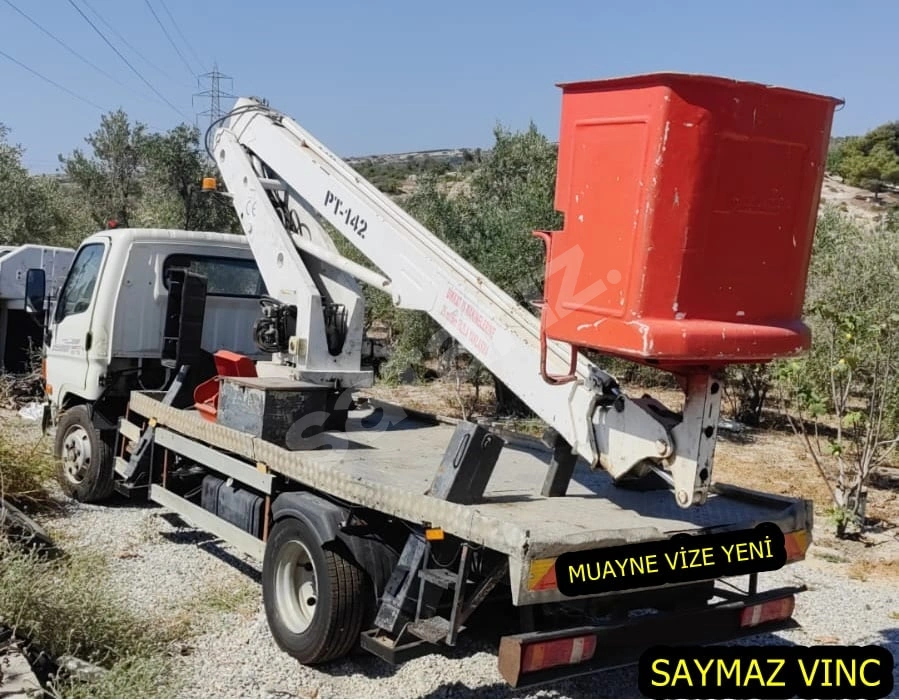 SAYMAZ VINC DEN SATILIK TEDAŞ ELEKTRIKTEN ÇIKMA 14 M SEPETLİ PLATFROM VINC 2014 PAKTAŞ PILATFROM