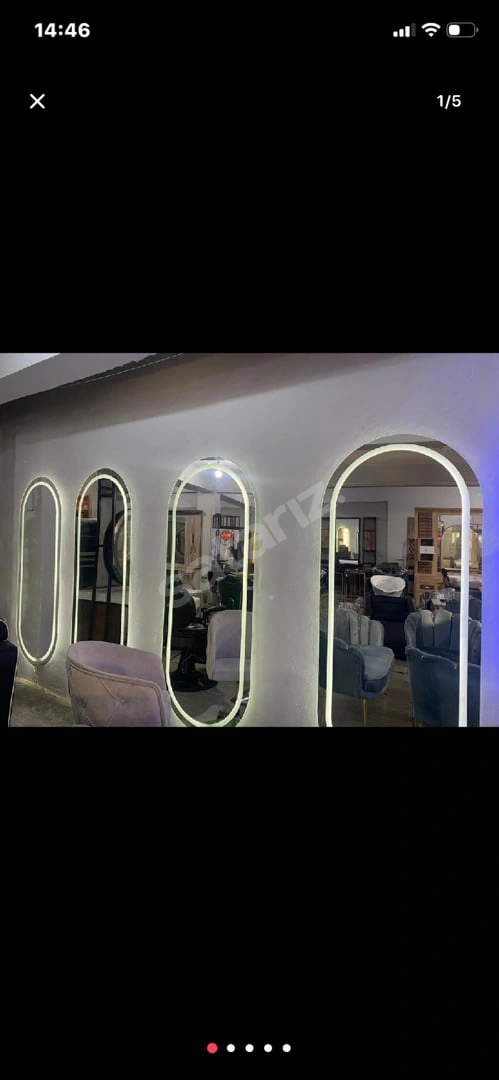 Boydan Ayna Kuaför Salonu İçin