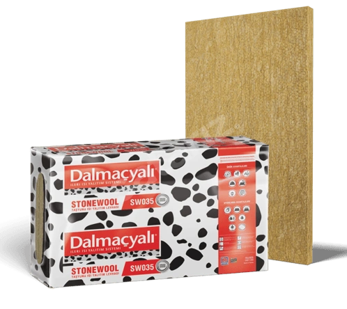 Dalmaçyalı 10 cm SW035 Taşyünü Yalıtım Levhası 1 PAKET (1.8 M2 )