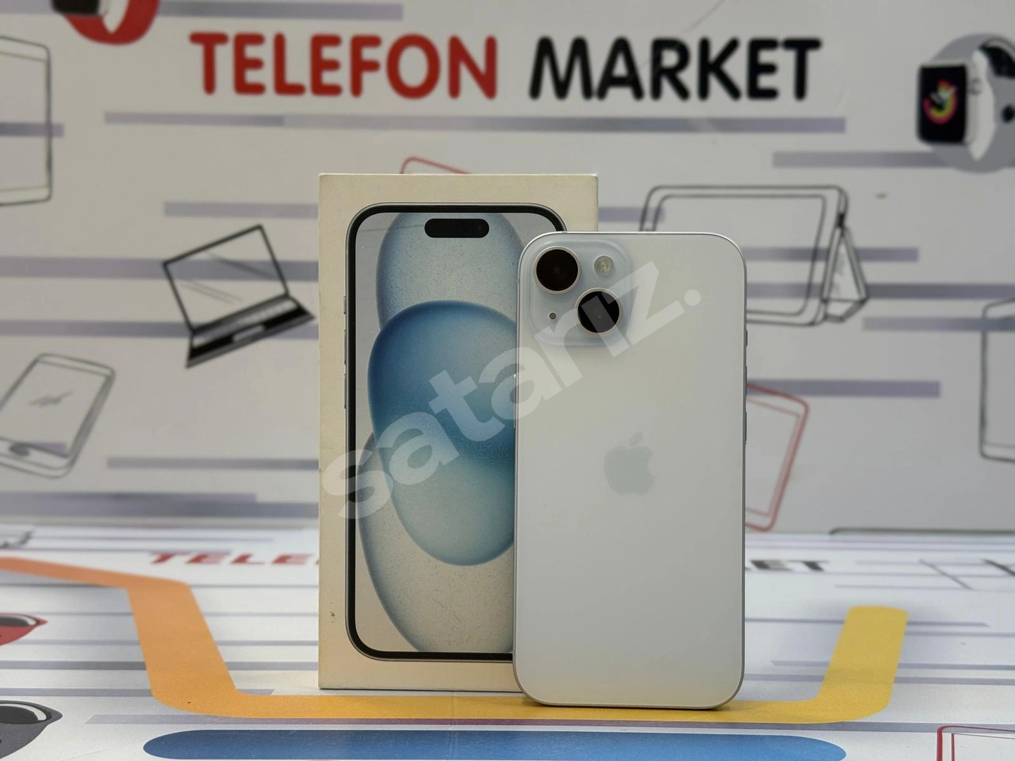 TELEFON MARKET'DEN KUSURSUZ KULLANILMIŞ İPHONE 15 MAVİ