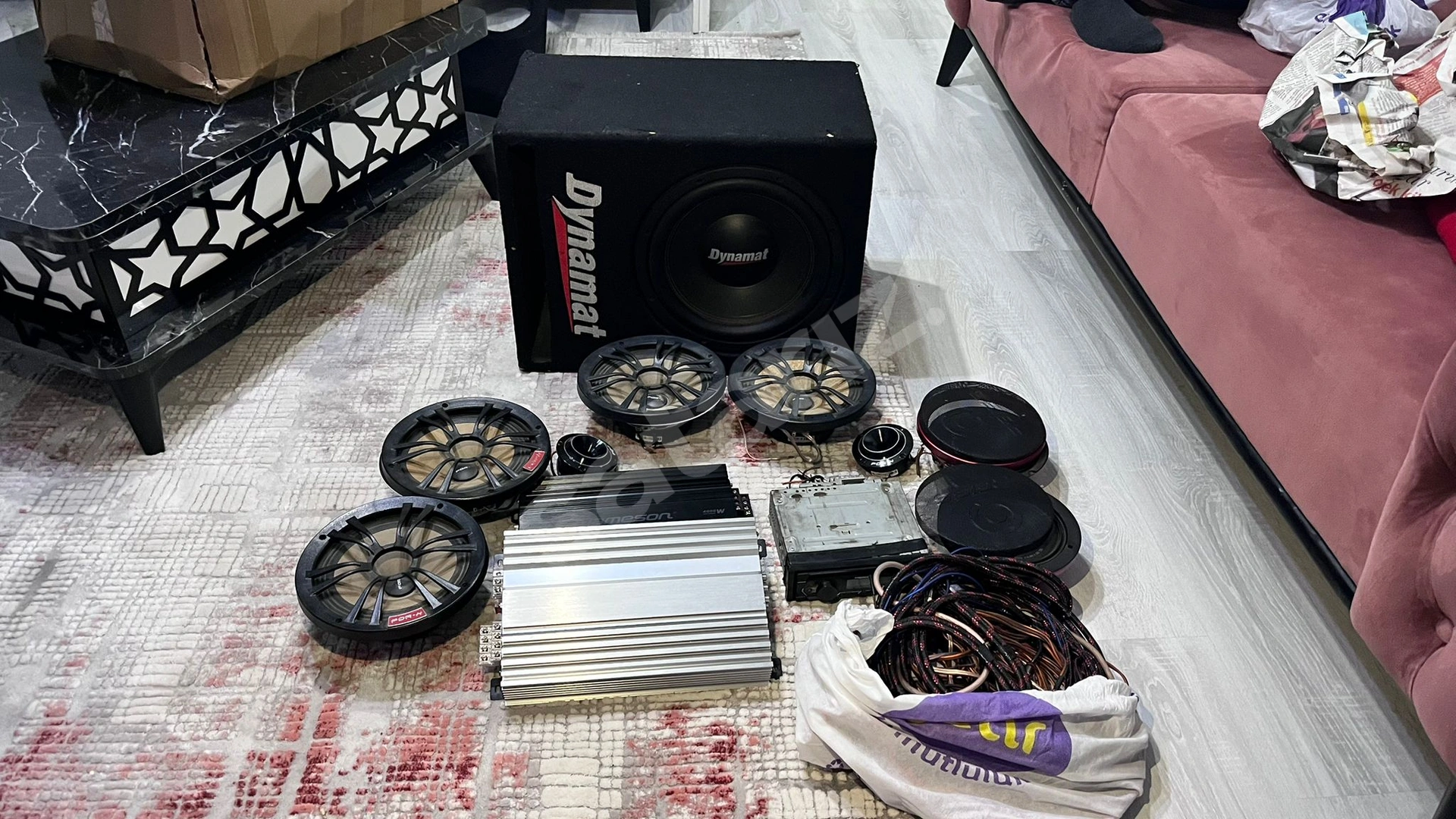 KOMPLE OTO MÜZİK SES SİSTEMİ TEMİZ SORUNSUZ