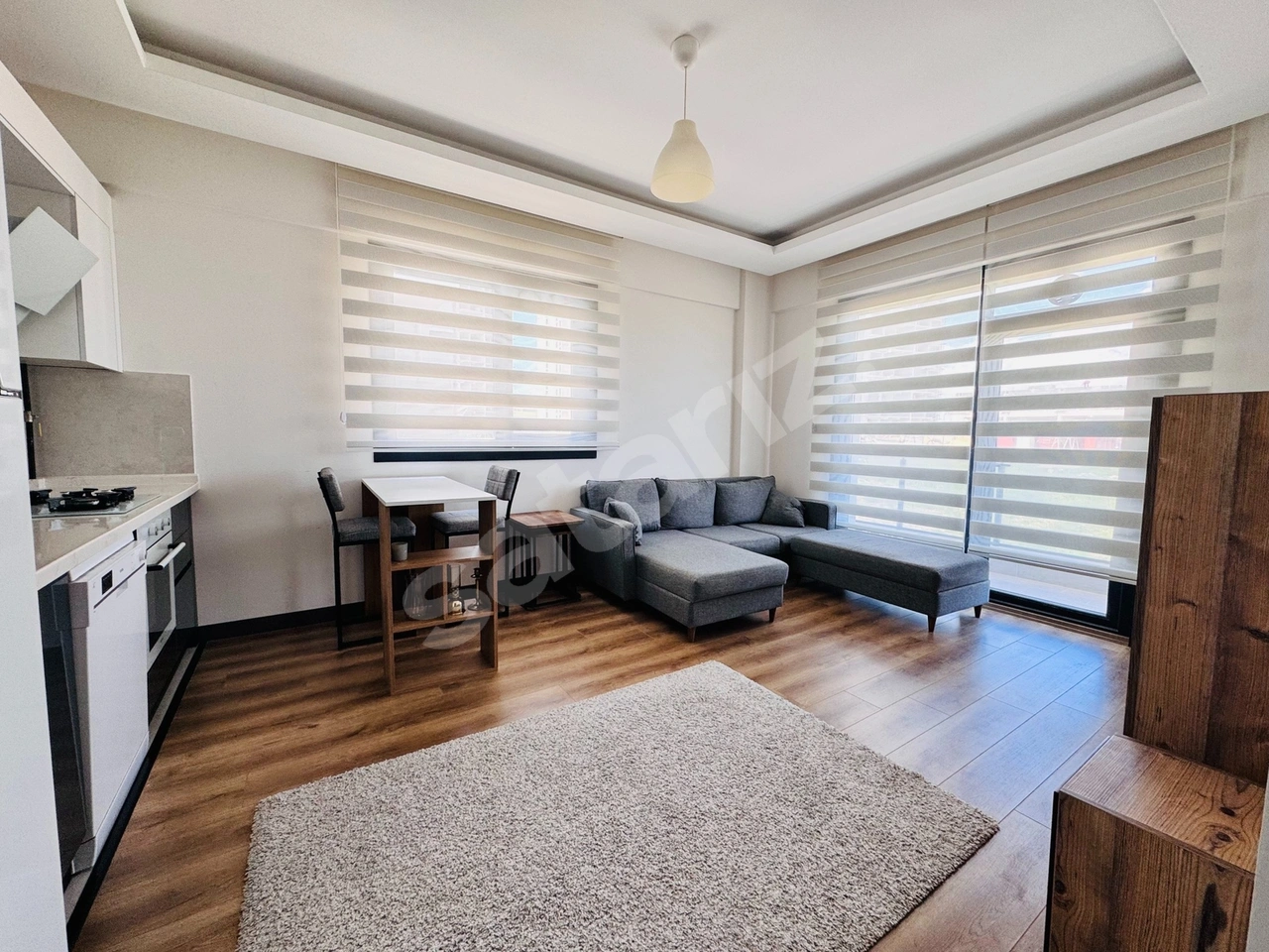 İncek'te Eşyalı 1+1 Kiralık | Park Cepheli | Bulvara Yakın