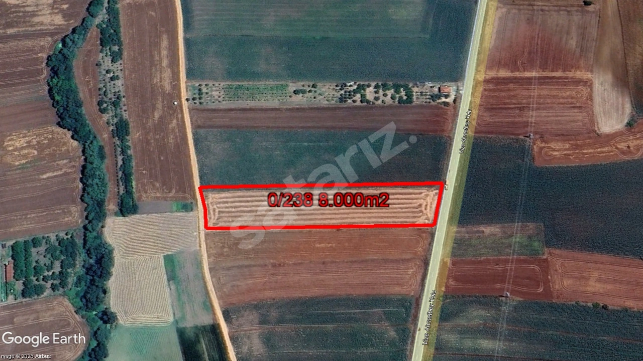 Kırklareli Vize Akıncılarda Ana Yola Cepheli 8.000m2 Satılık
