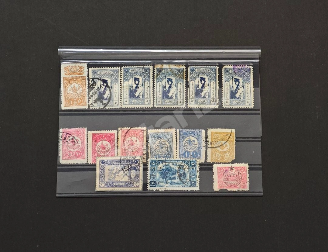 15 Adet Osmanlı Pulu