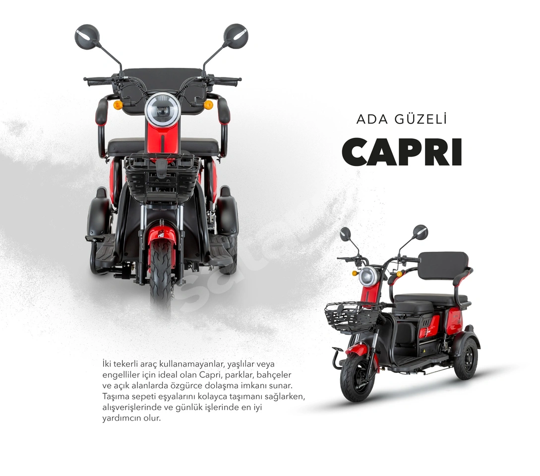 MONDIAL E-MON CAPRI - 0 KM - HEMEN TESLİM -RESMİ YETKİLİ BAYİDEN