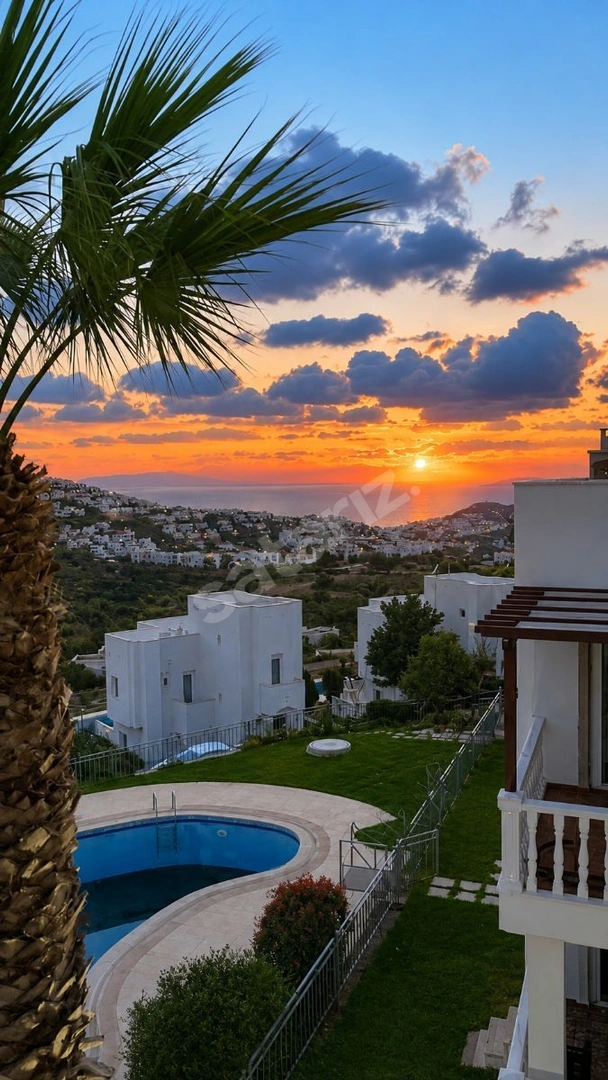Yalıkavak Holiday Gardens'da Deniz Manzaralı Eşyalı 2+1 | Sosyal