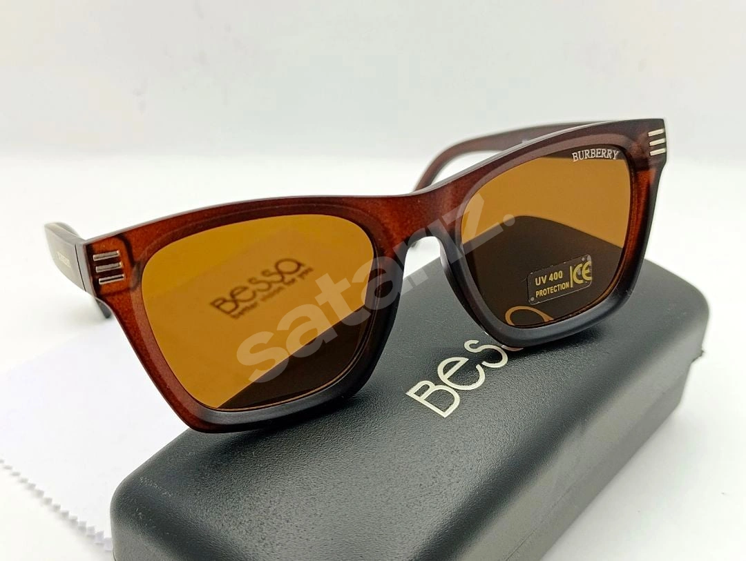 SIFIR KUTUDA, BURBERRY (KEMİK) UV400 FİLTRELEME GÜNEŞ GÖZLÜĞÜ