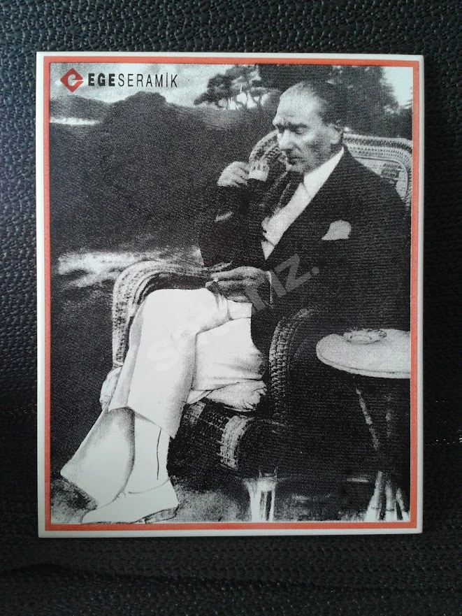 ATATÜRK BASKILI FAYANS KOLEKSİYONLUK.