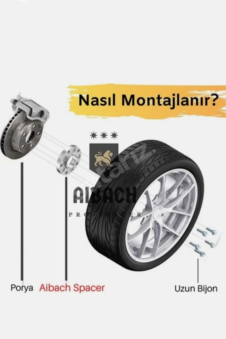 Spacer beş delikli , Mersedes uyumlu