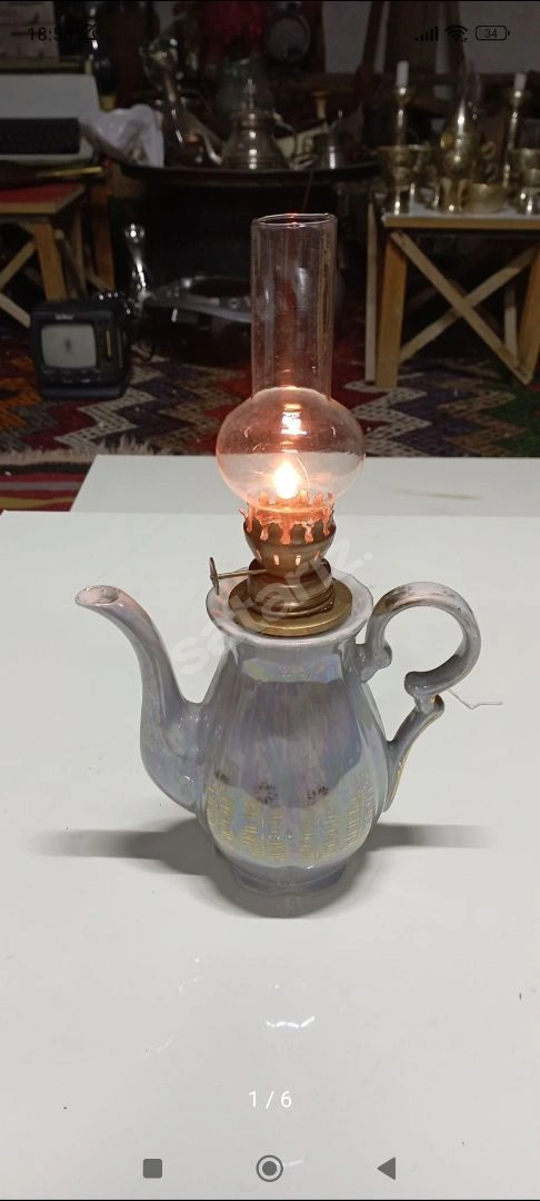 Porselen Gaz Lambası