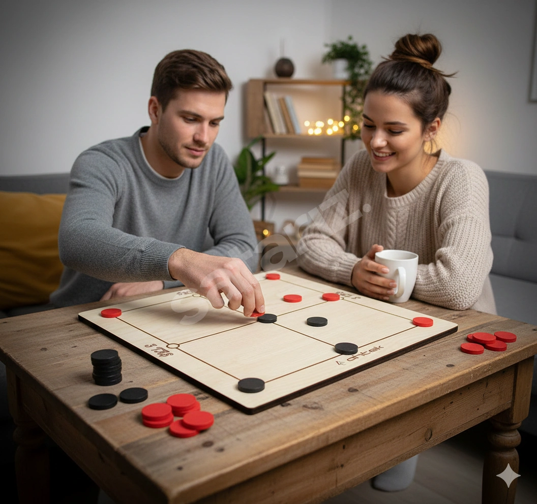 3 TAŞ Strateji ve Zeka Oyunu Ahşap