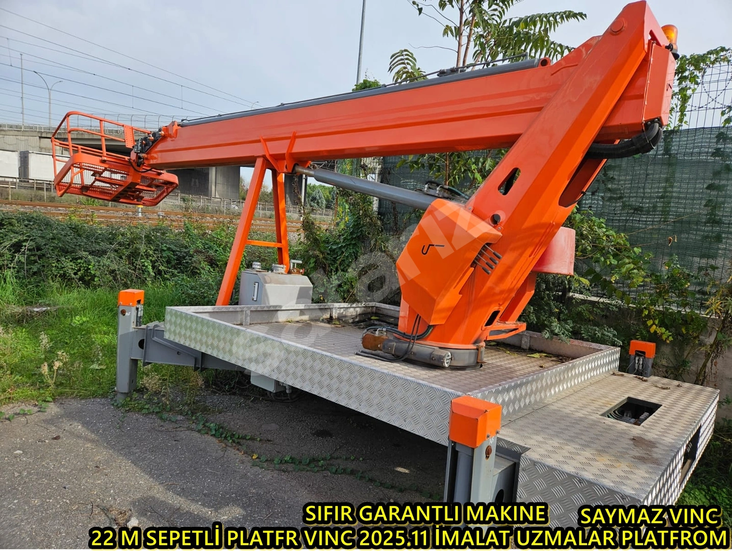 SAYMAZ VINC DEN SIFIR SATILIK 22 M SEPETLİ PLATFROM VINC 2026 UZMANLAR İMALAT