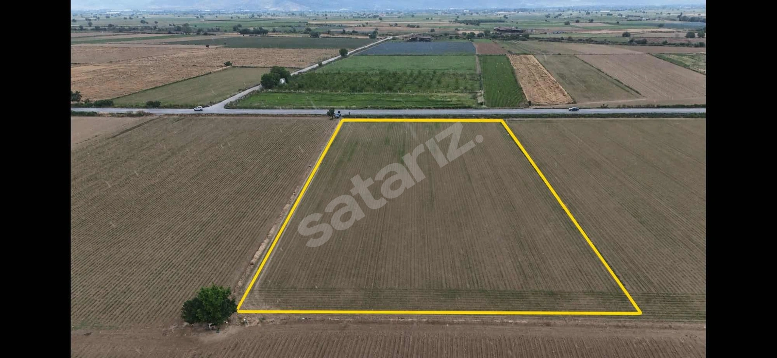 PEK EMLAKTAN İZMİR TİRE ASFALTINA CEPHELİ 6,950m2 SATILIK TARLA
