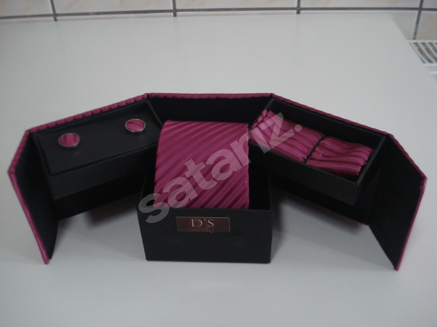 SIFIR DS DAMAT KRAVAT SETİ