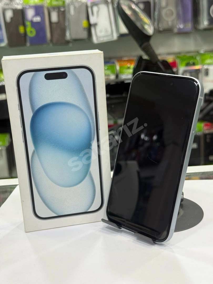 📱 iPhone 15 256GB Mavi – %100 Pil – 19 Ay Garantili – Sıfır