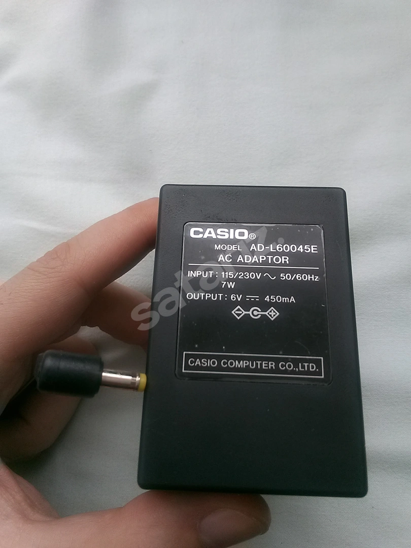 Casio AD-L60045E 6V 450mA 7W org adaptörü orjinal.