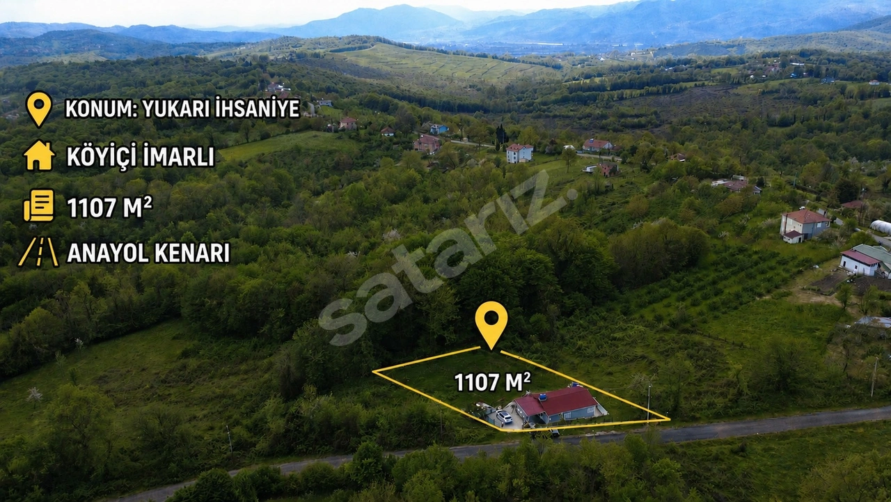 YUKARI İHSANİYE'DE MÜSTAKİL TAPULU SATILIK İMARLI ARAZİ VE EV