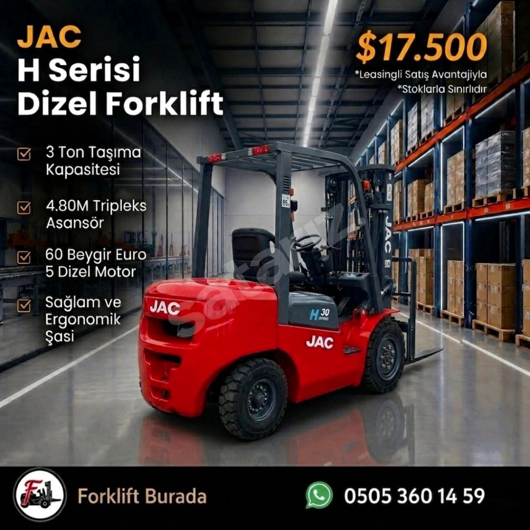 Jac 3 Ton Dizel Forklift