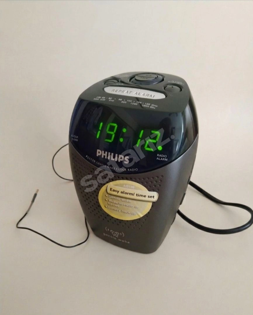 Philips Dijital Saat Alarmlı Radyolu