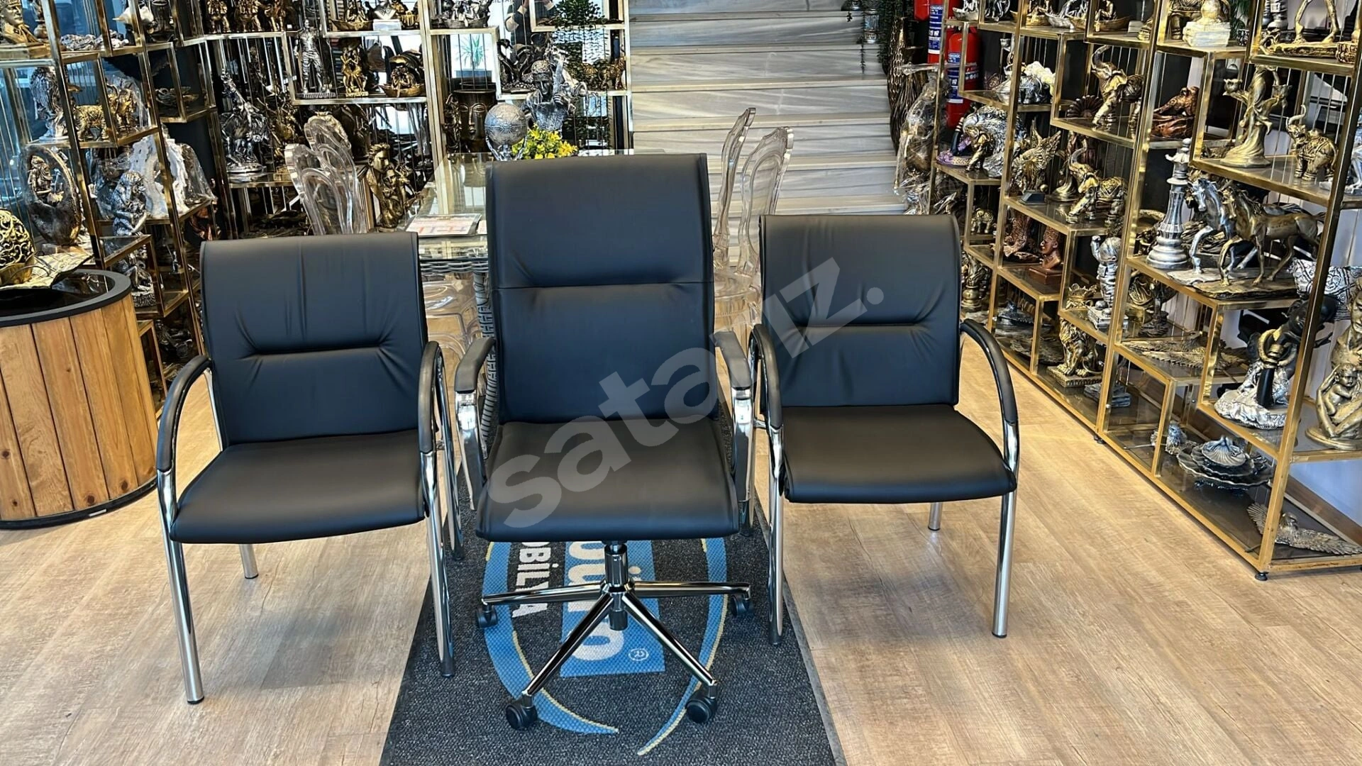 AKBÜRO CLAS DERİLİ 3'LÜ KOLTUK SETİ