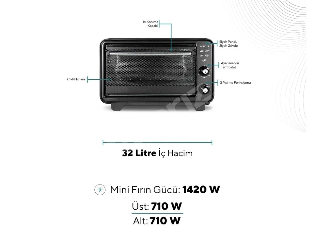 Kumtel 6145 Midi Fırın