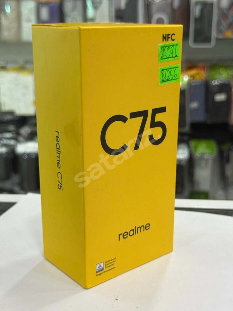 🔥 REALME C75 8GB / 256GB | NFC’Lİ | SIFIR | STORM BLACK 🔥