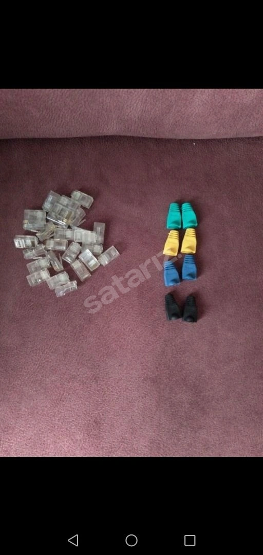 Rj45 cat5 cat6 Jack Konnektör ve Kılıfı