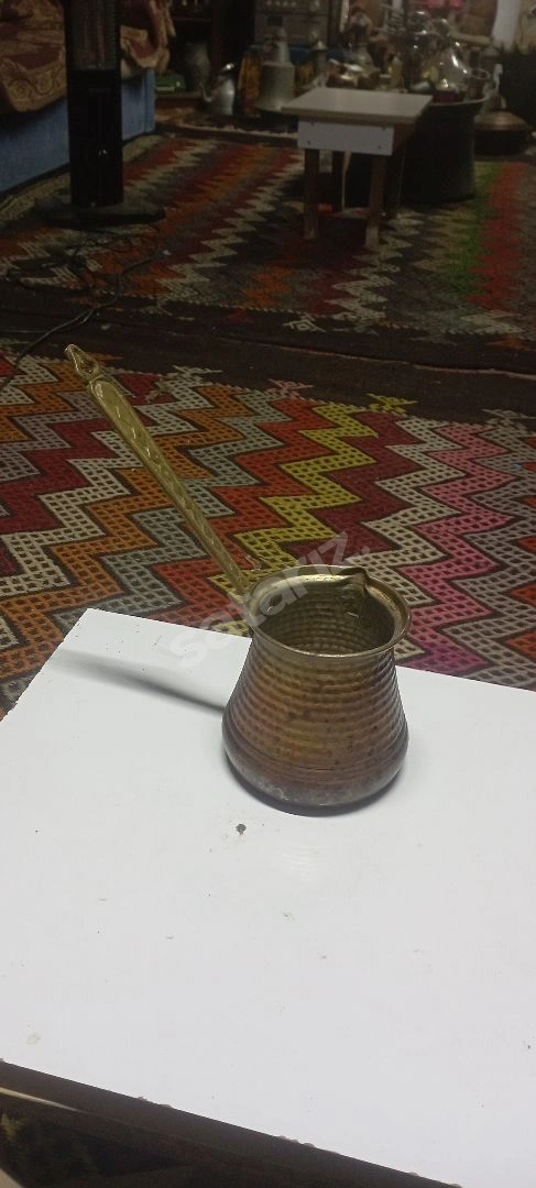 Antika Büyük Boy Bakır Cezve