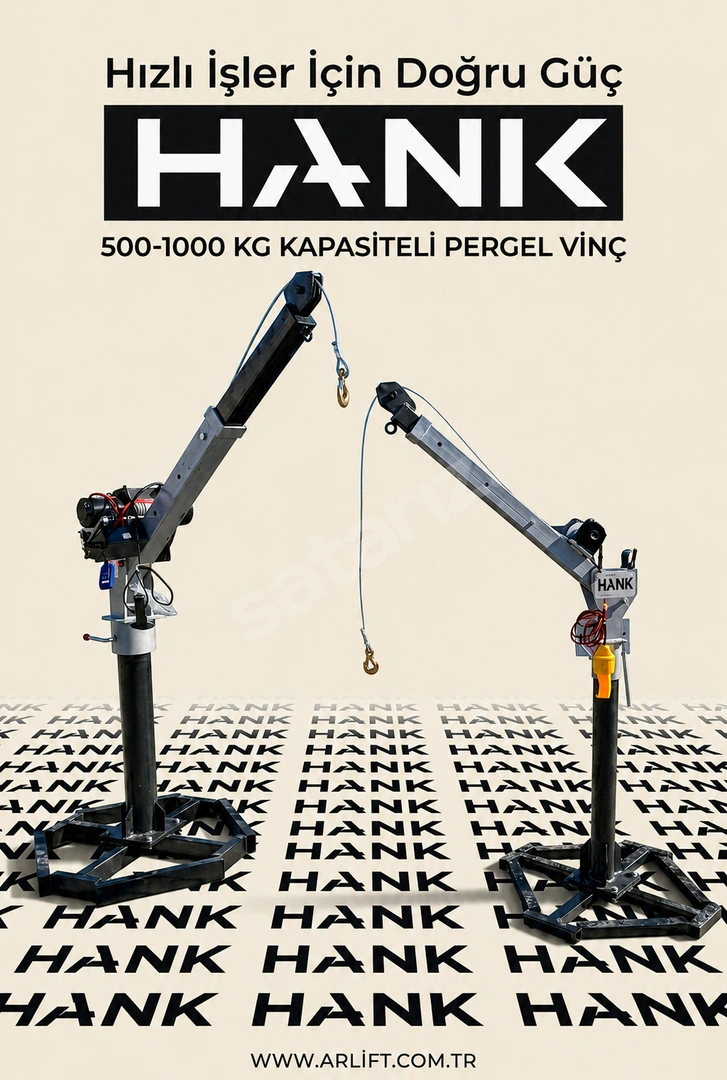 1 TON KALDIRMA KAPASİTELİ PERGEL VİNÇ TÜRKİYE GENELİ ÜCRETSİZ KARGO ARLİFT MAKİNA