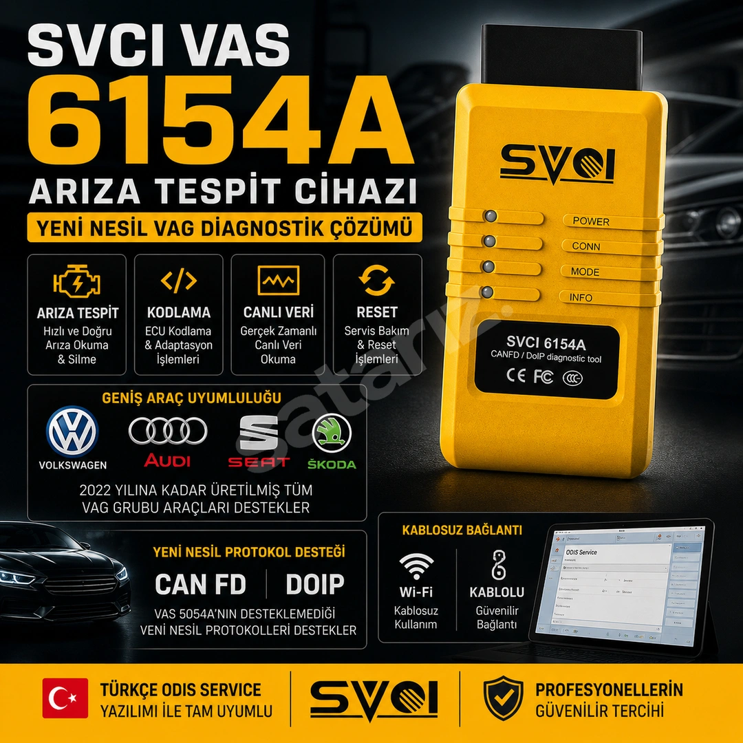 WOLKSVAGEN ARIZA TESPİT CİHAZI (Svci Vas 6154A)