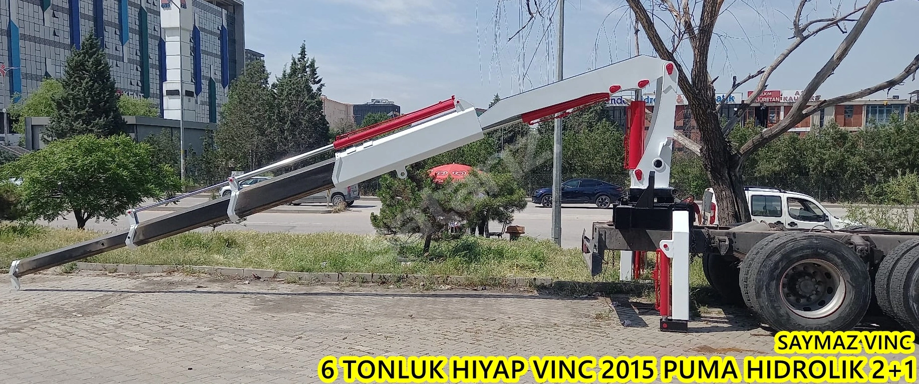 SAYMAZ VINC DEN 6 TONLUK HIYAP VINC 2015 PUMA HIDROLIK TAM YANA KATLANIR 2 HIDROLIK 2 MEKANIK BOM DIKEY 10 METRE