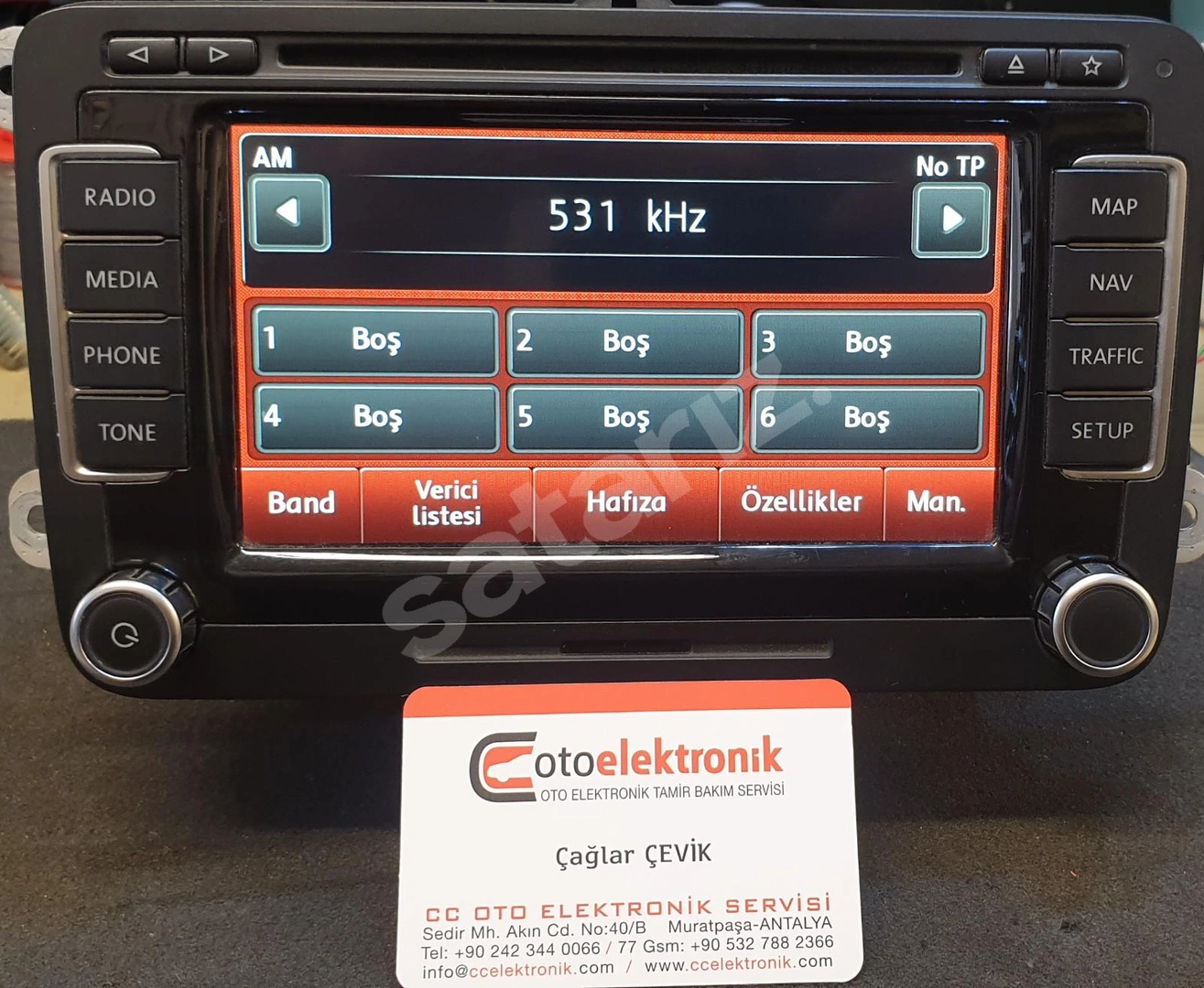 VOLKSWAGEN GOLF NAVİGASYON RNS510 TAMİRİ-2 YIL GARANTİ
