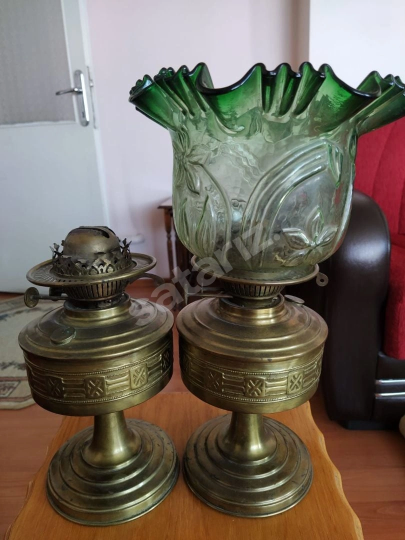 Antika Gaz Lambası 1870 Li Yıllardan